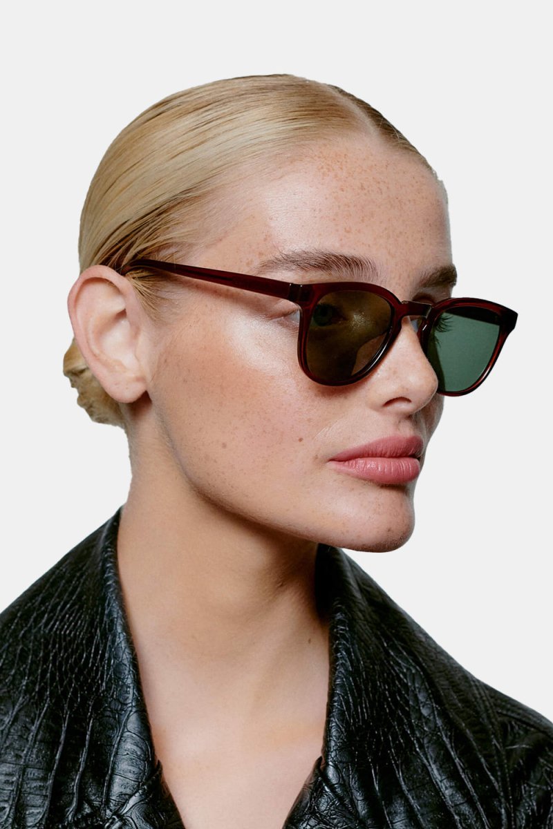 A Kjaerbede Bate Sunglasses (Brown Transparent) | Sunglasses