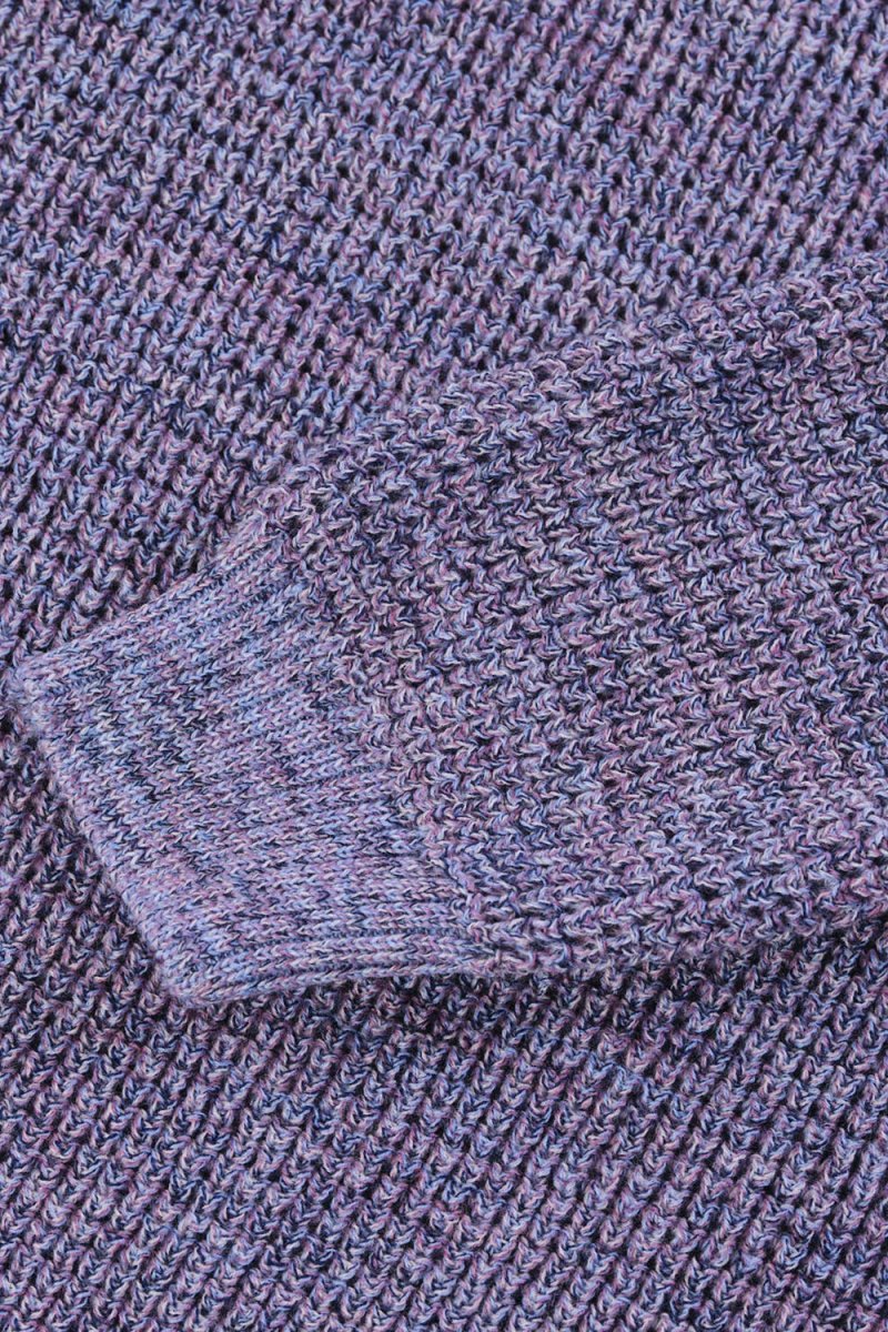 Anonymous Ism Mix Crew Neck Knit (Purple/Blue) | Knitwear
