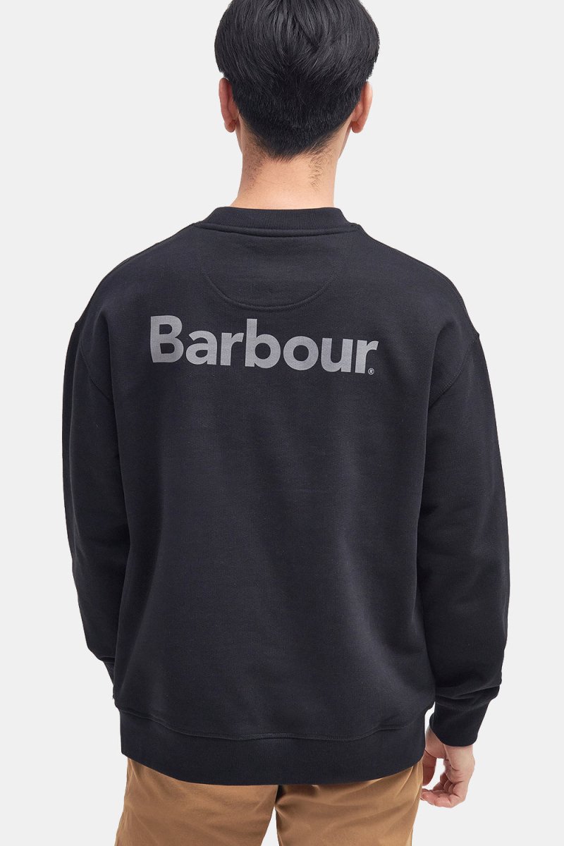 Barbour Nicholas Crew Sweatshirt (Black) | Sweaters