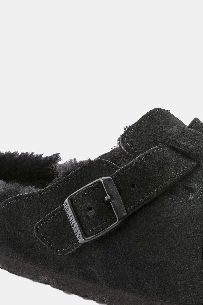 Birkenstock Boston Shearling (Black) | Sandals