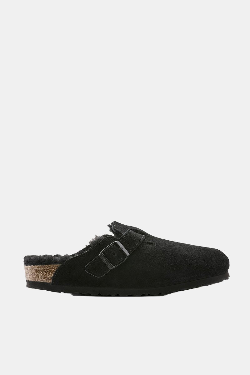 Birkenstock Boston Shearling (Black) | Sandals