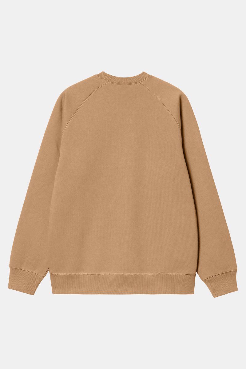 Carhartt WIP Chase Heavy Sweatshirt (Peanut/Gold) | Sweaters