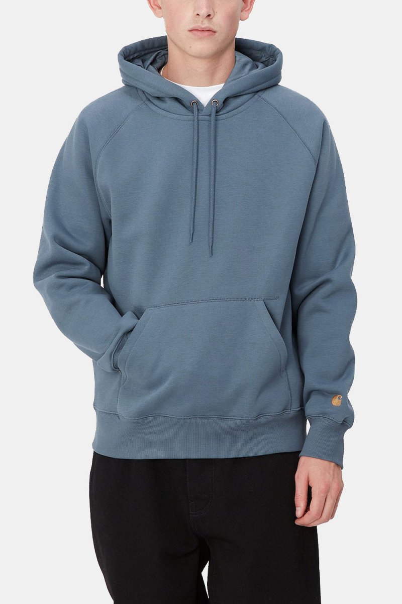 Carhartt WIP Hooded Chase Sweatshirt (Positano/Gold) | Sweaters