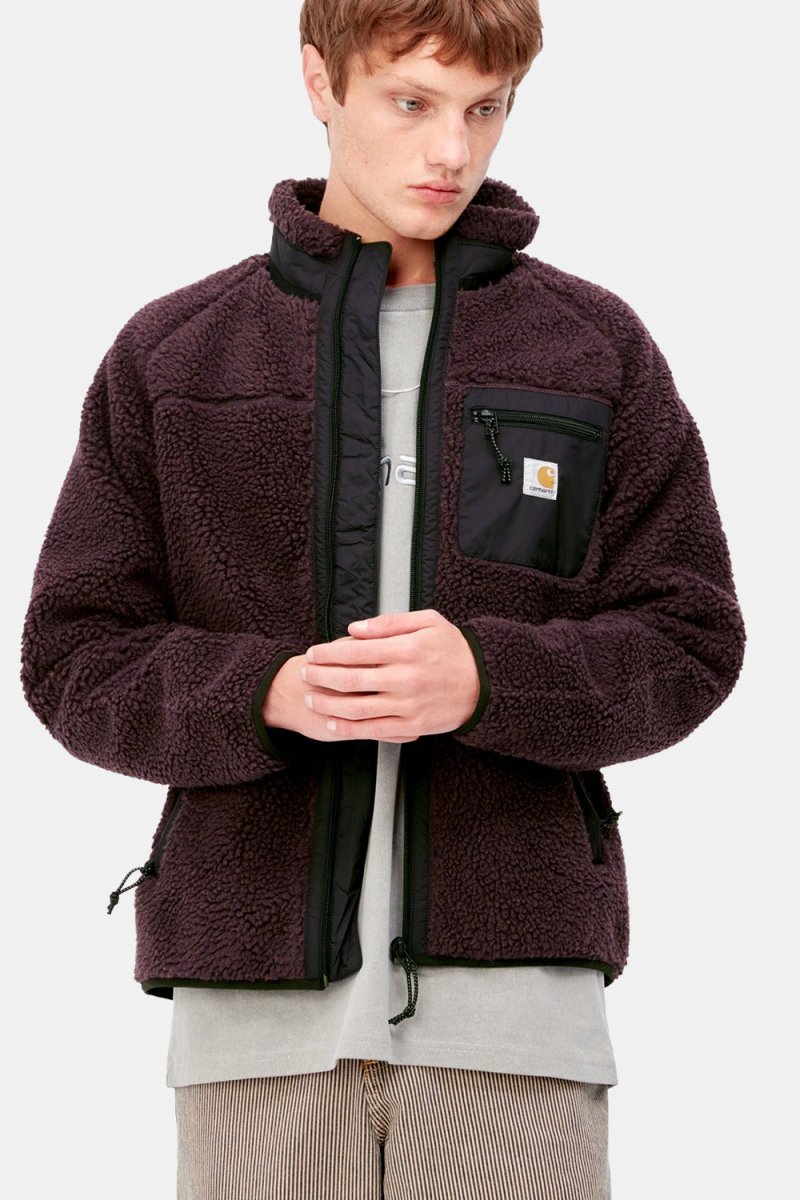 Carhartt WIP Prentis Liner Fleece (Dark Plum / Black) | Sweaters