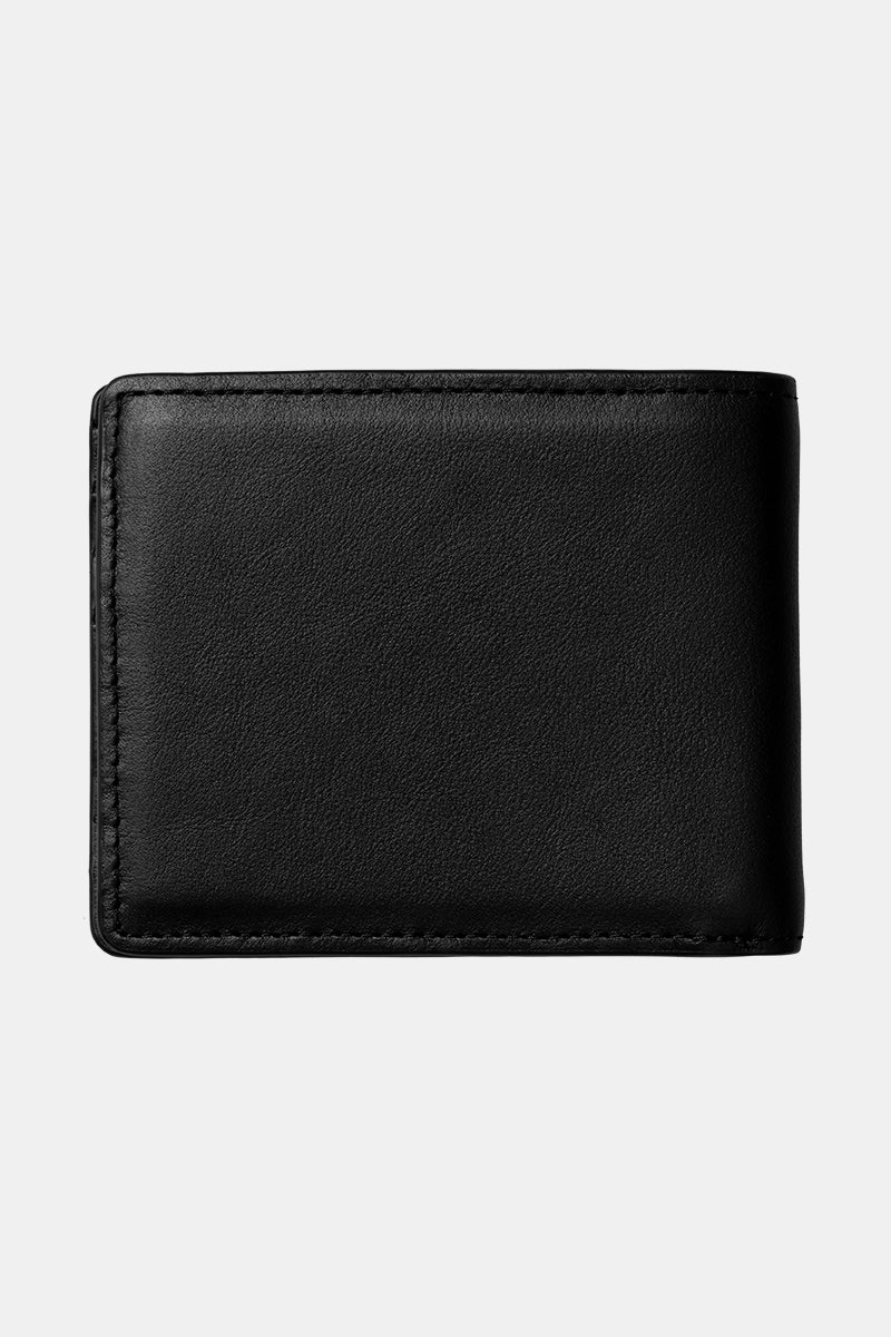 Carhartt WIP Vegas Billfold Wallet (Leather Black/Silver) | Wallets