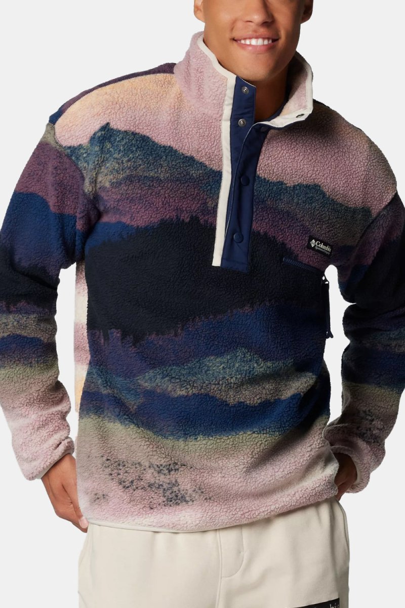 Columbia Helvetia™ II Printed Half Snap Fleece (Collegiate Navy/Dolomites) | Sweaters