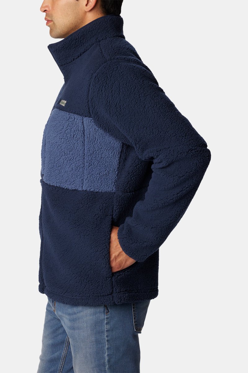 Columbia Mountainside™ Heavyweight Fleece (Collegiate Navy/Dark Mountain) | Sweaters