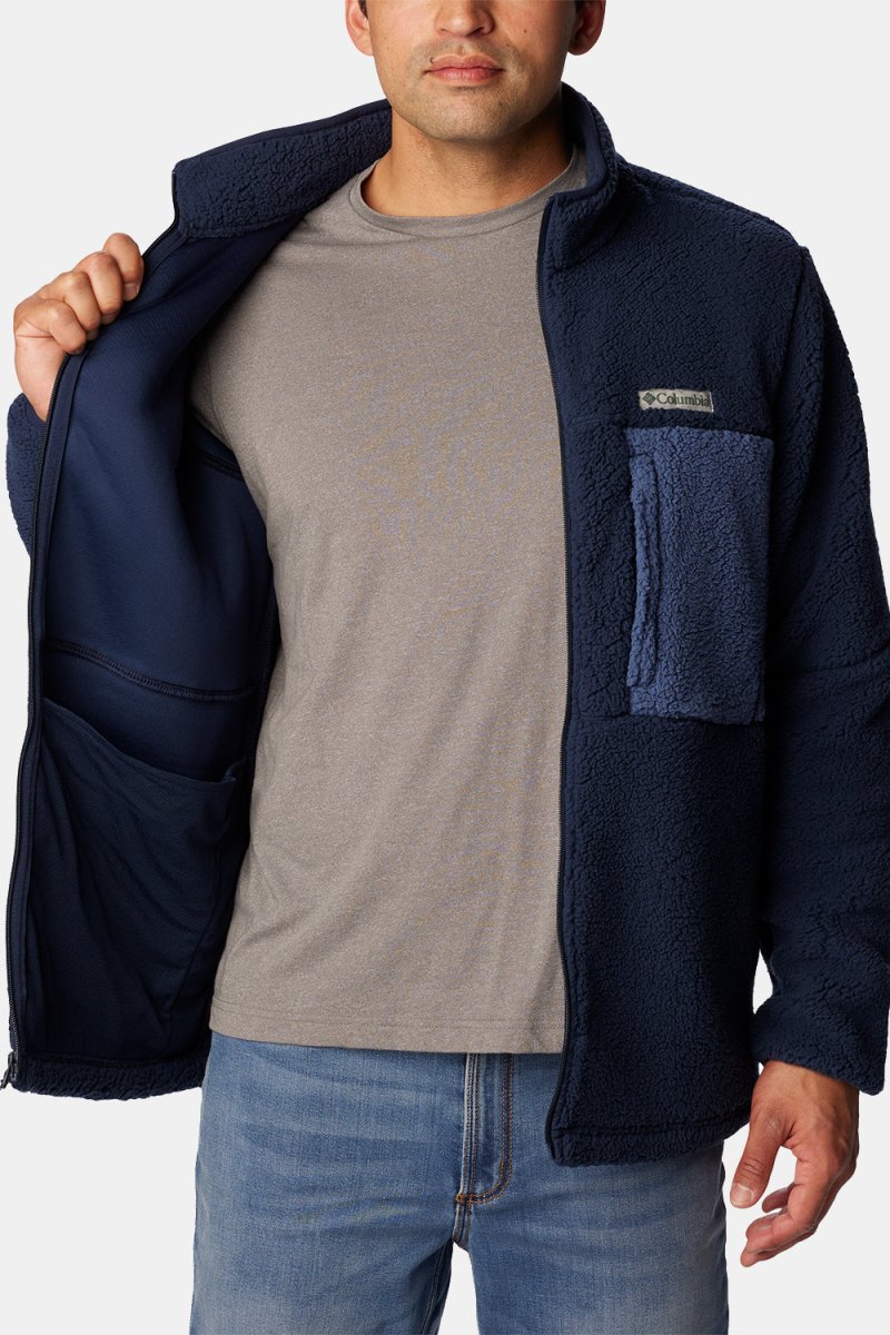 Columbia Mountainside™ Heavyweight Fleece (Collegiate Navy/Dark Mountain) | Sweaters