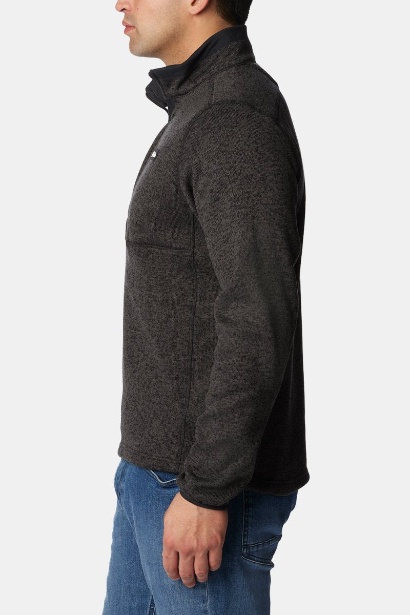 Columbia Sweater Weather Half Zip (Black Heather/Black) | Sweaters