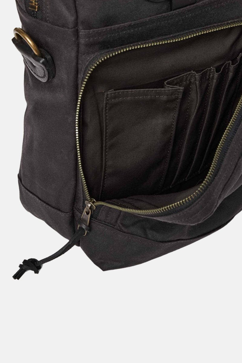 Filson 24-Hour Hour Tin Cloth Briefcase (Cinder Black) | Bags