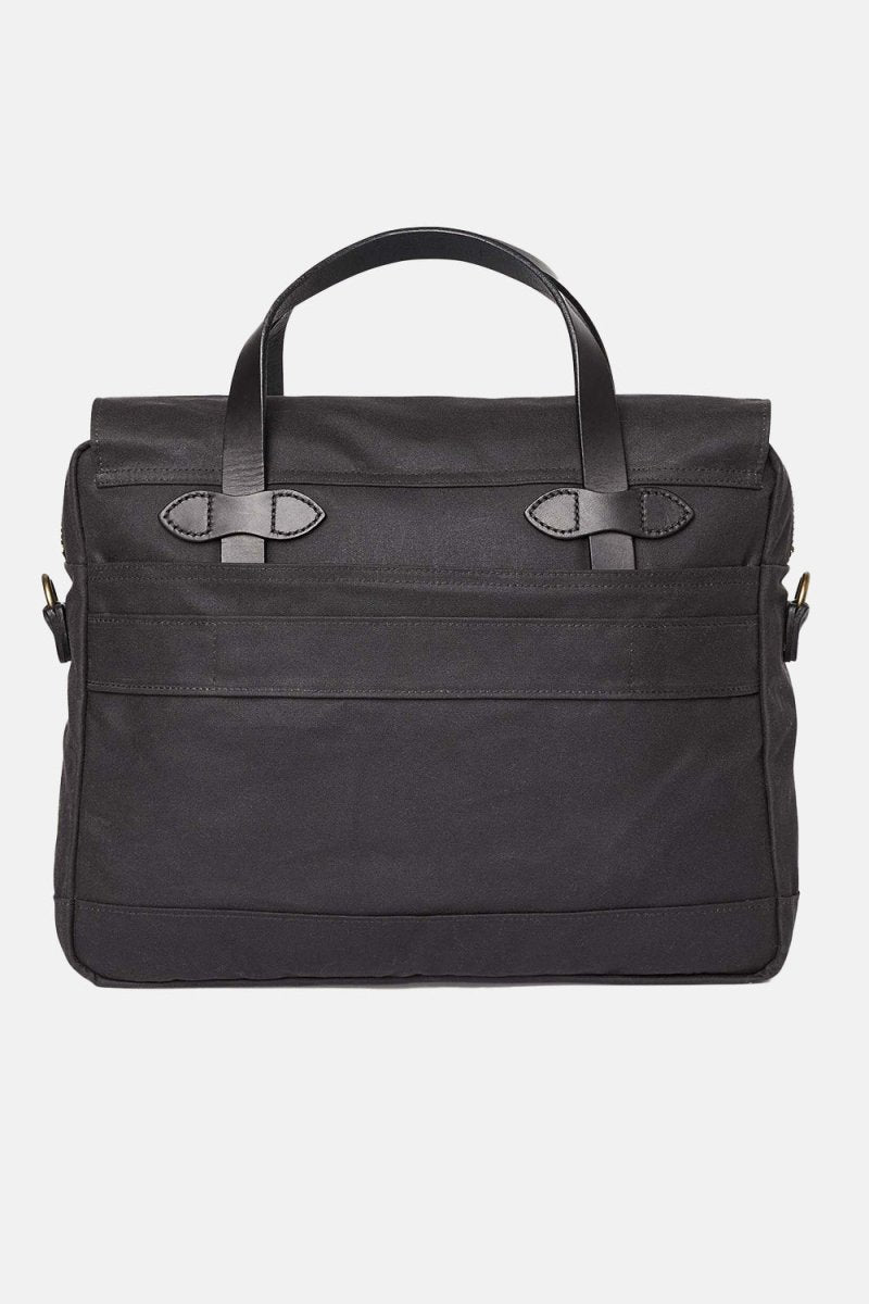 Filson 24-Hour Hour Tin Cloth Briefcase (Cinder Black) | Bags