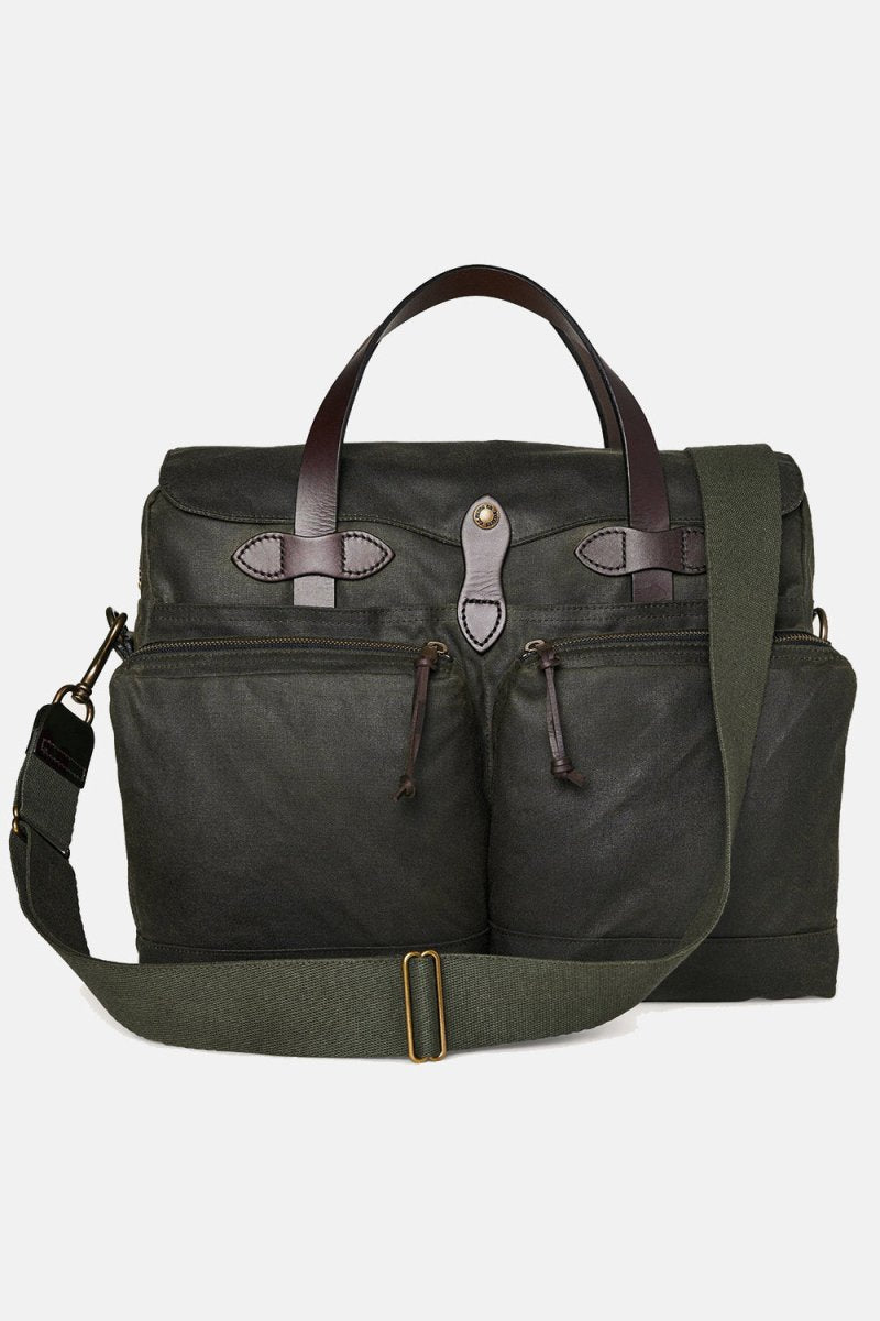 Filson 24-Hour Hour Tin Cloth Briefcase (Otter Green) | Bags