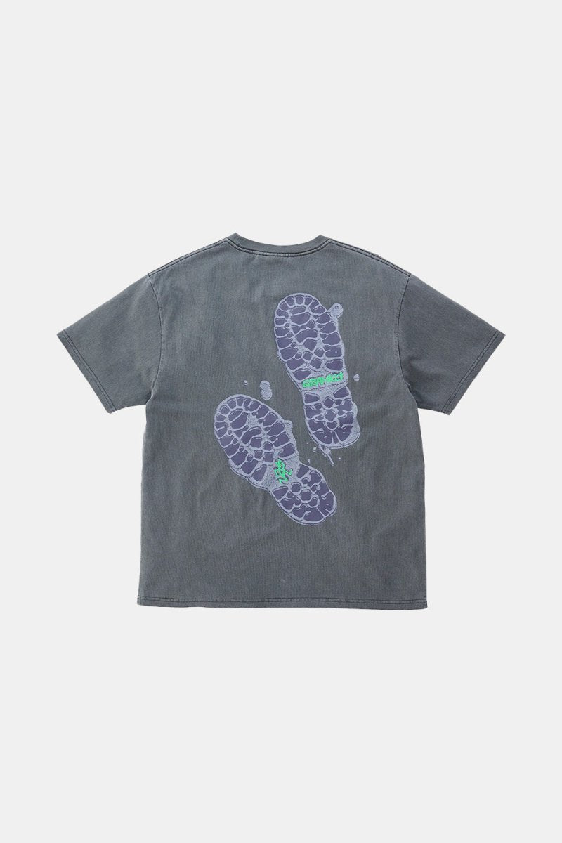 Gramicci Footprints T-Shirt (Grey Pigment) | T-Shirts