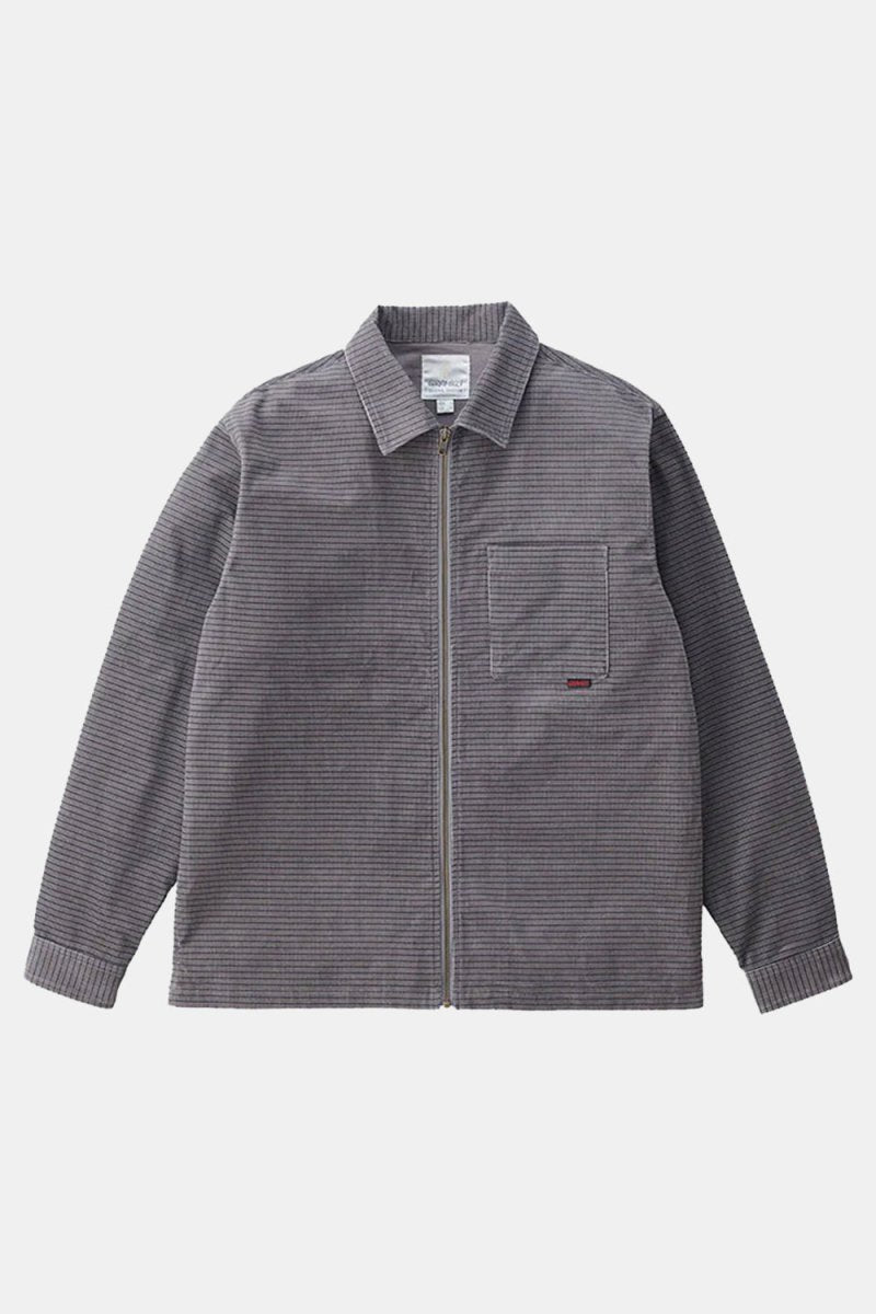 Gramicci Grid Cord Zip Shirt (Grey) | Shirts