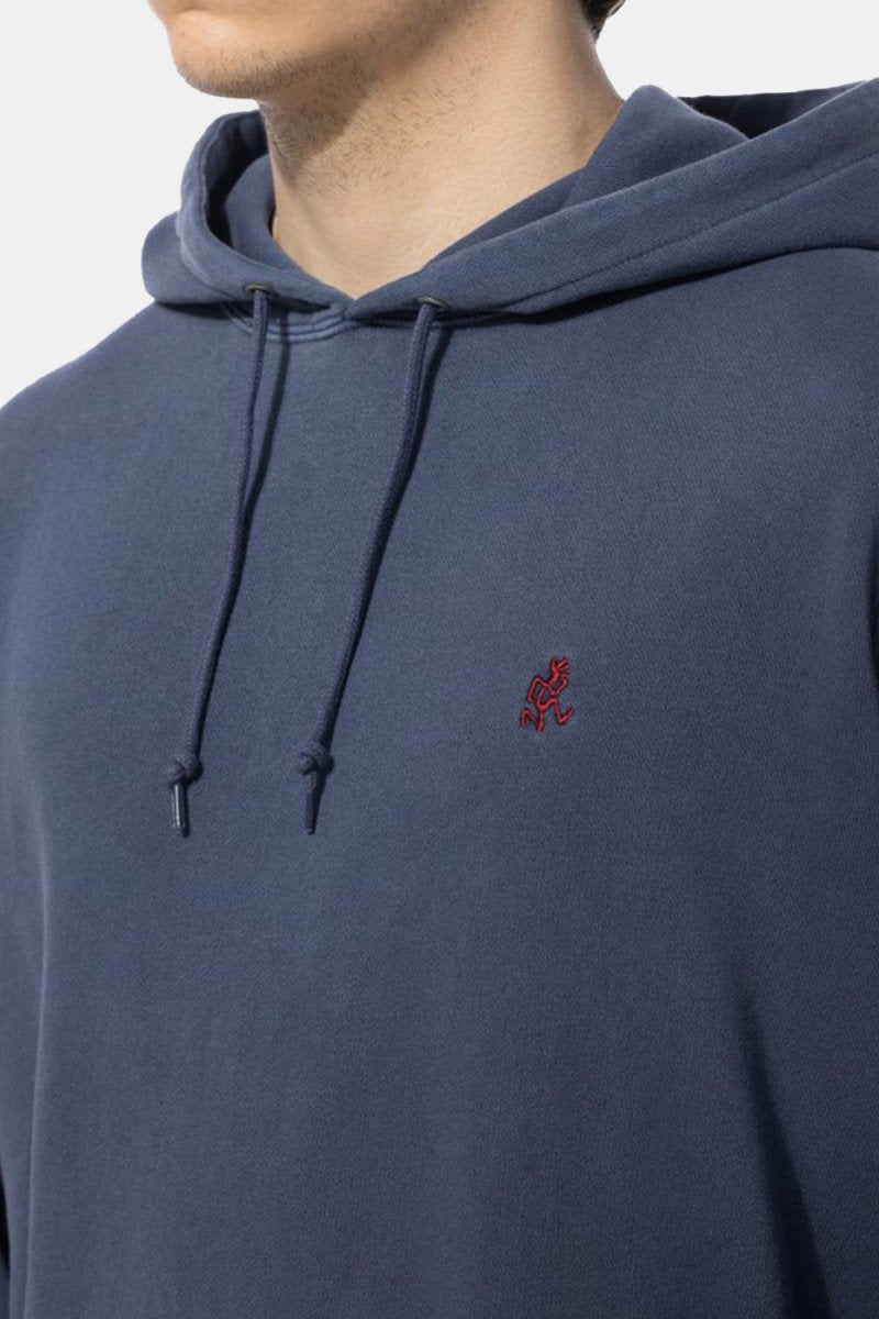 Gramicci One Point Hooded Sweatshirt (Navy Pigment) | Sweaters