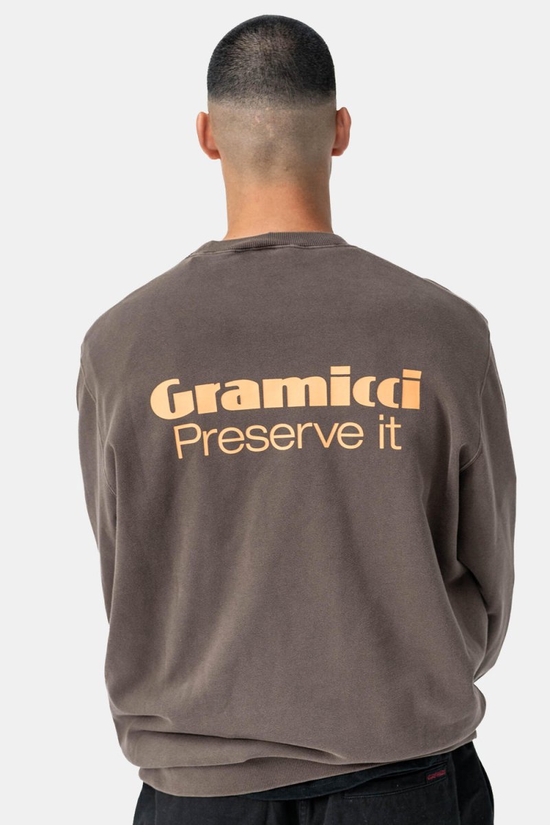 Gramicci Preserve-it Sweatshirt (Brown Pigment) | Sweaters