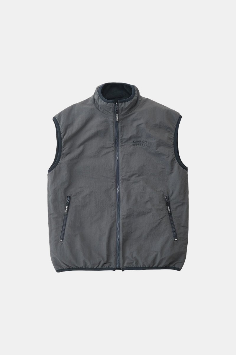 Gramicci Reversible Fleece Vest (Dark Navy) | Sweaters