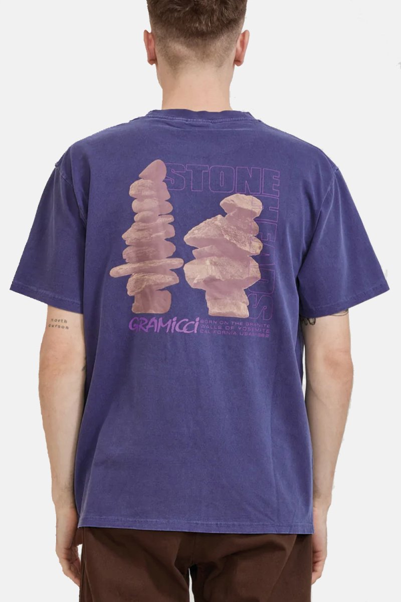 Gramicci Stoneheads T-Shirt (Navy Pigment) | T-Shirts
