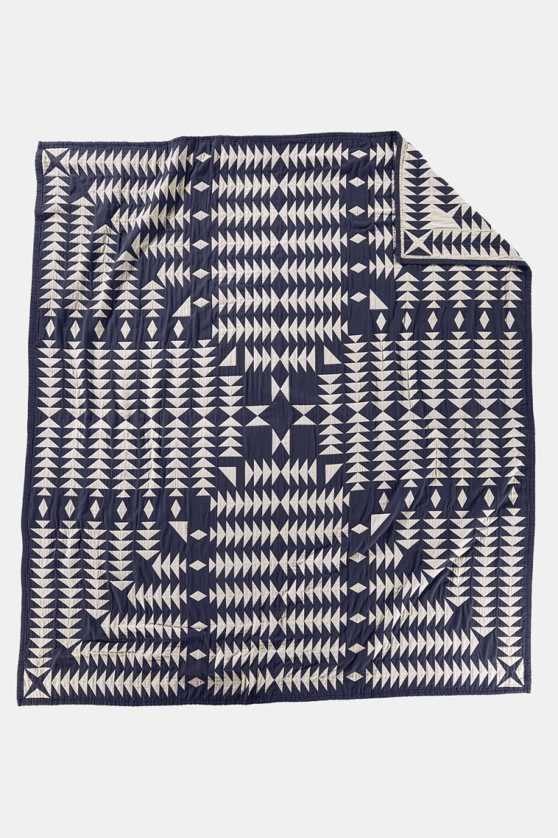 Pendleton Cotton Matelasse Twin Blanket (Midnight Nova Blue) | Lifestyle