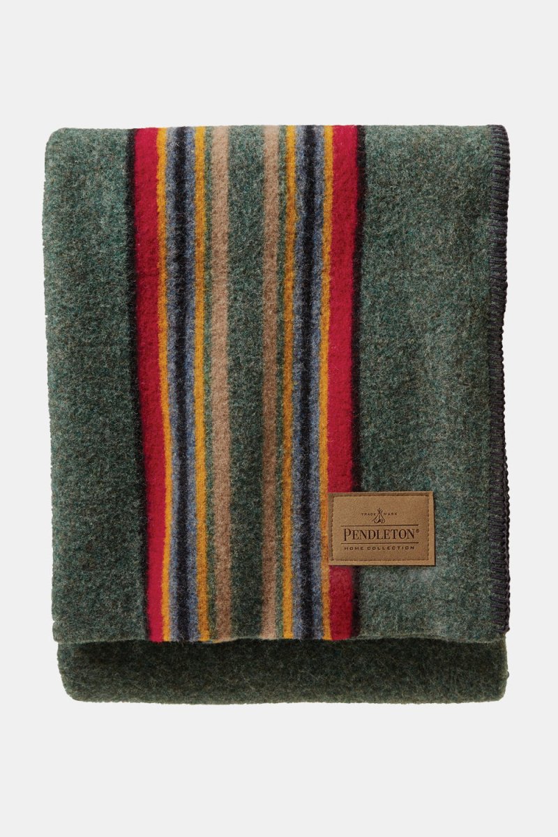 Pendleton Yakima Throw (Green Heather) | Homeware