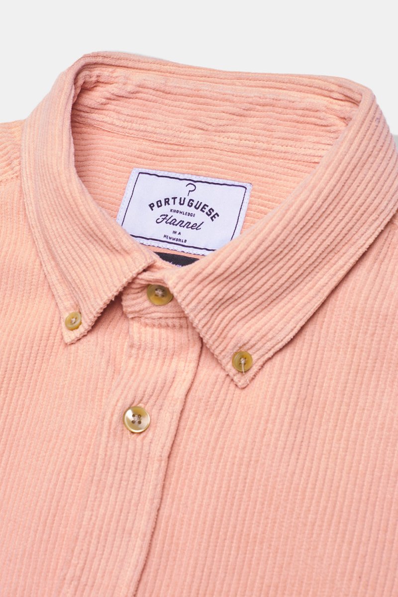 Portuguese Flannel Thick Lobo Cotton-Corduroy Shirt (Old Rose Pink) | Shirts