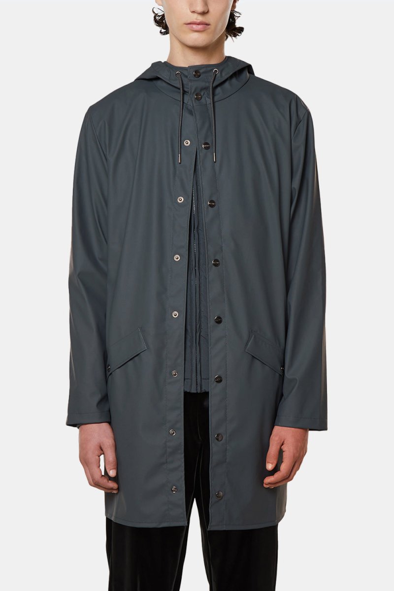 Rains Long Jacket (Slate) | Jackets