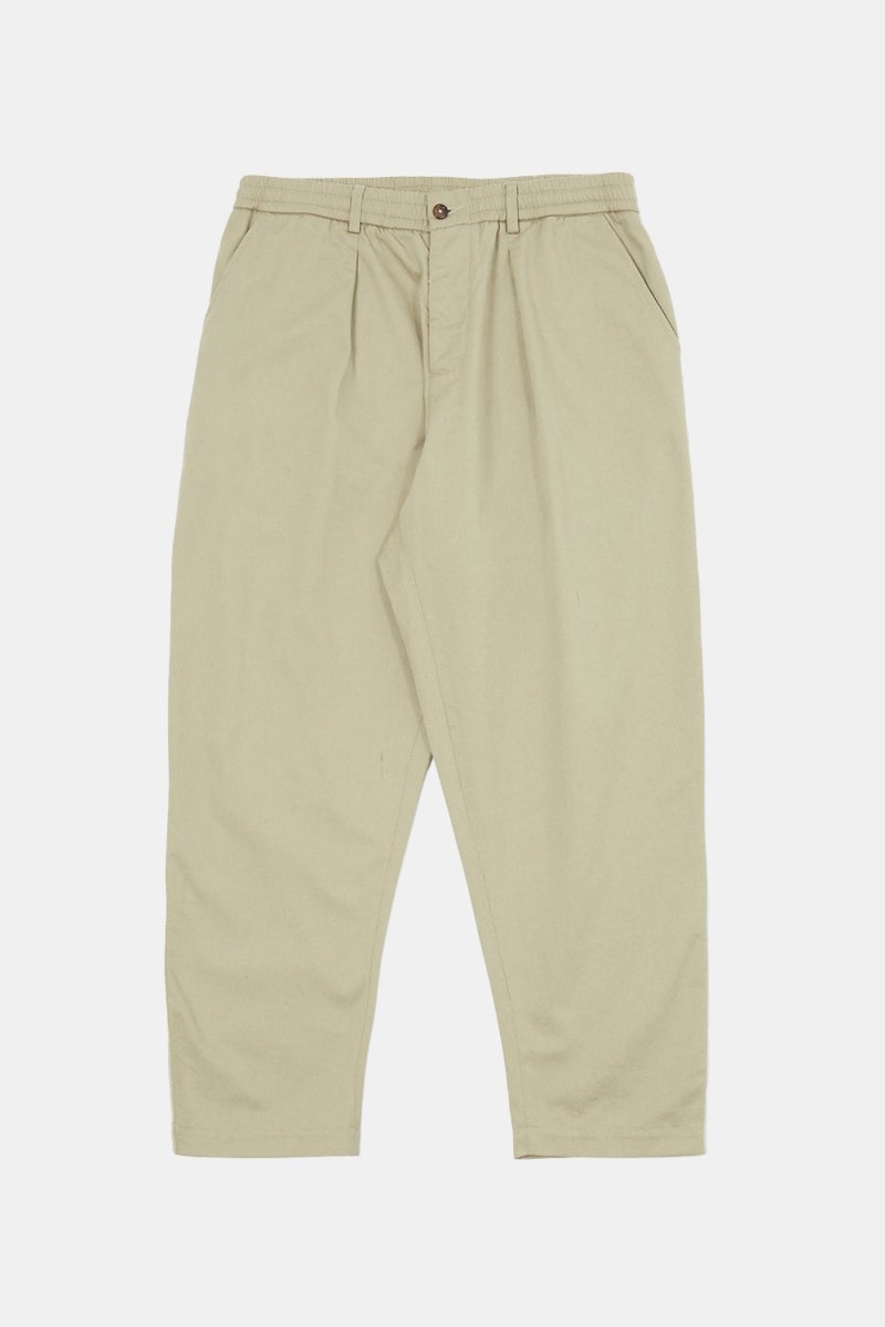 Universal Works Pleated Track Pant (Stone) | Trousers