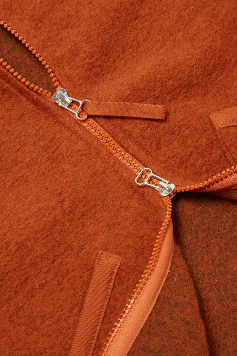Universal Works Zip Waistcoat (Orange) | Vests