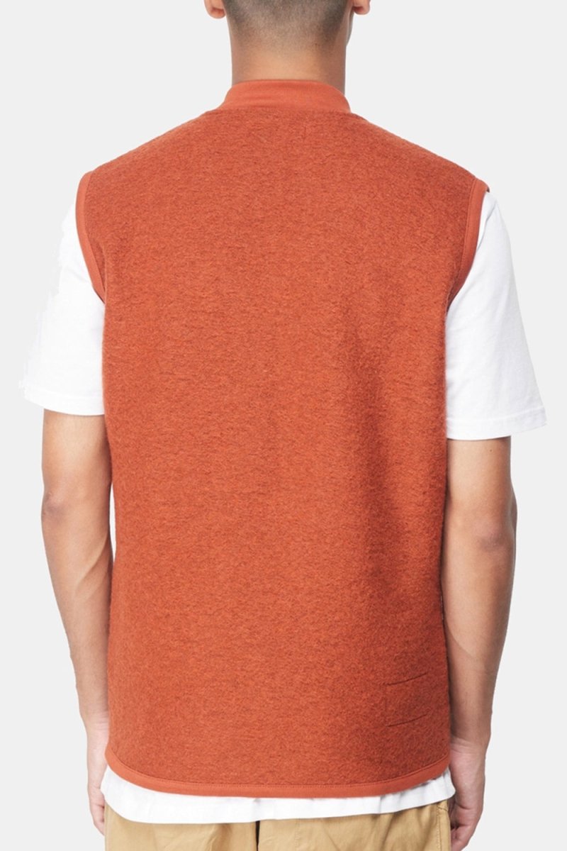 Universal Works Zip Waistcoat (Orange) | Vests