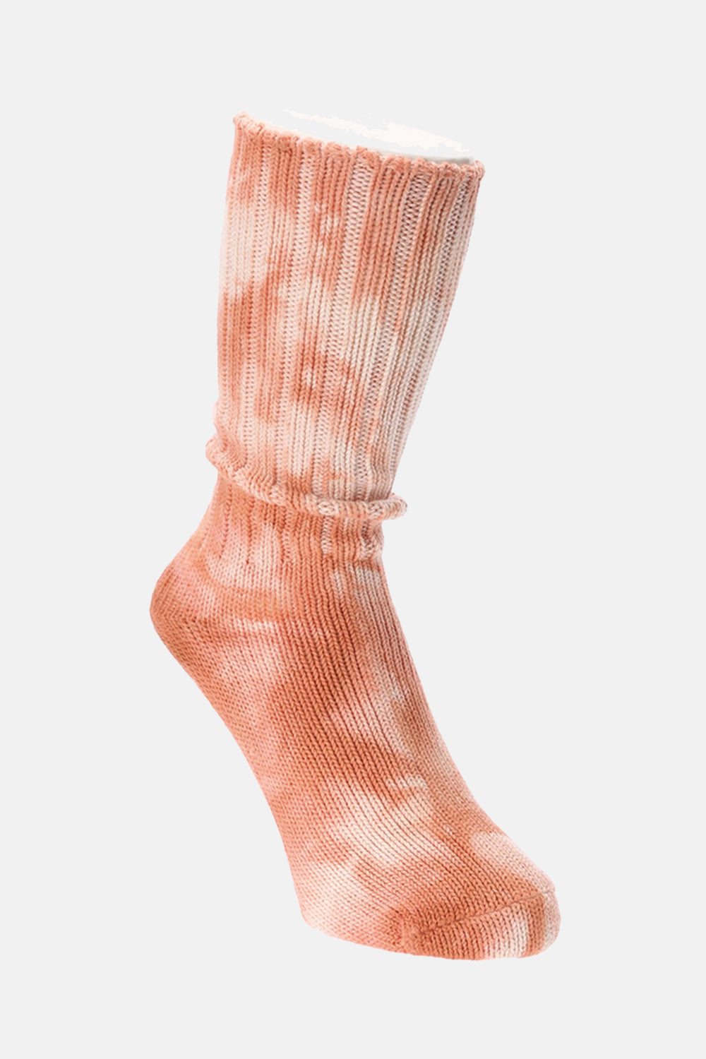 Anonymous Ism Uneven Dye Crew Socks (Orange) | Number Six