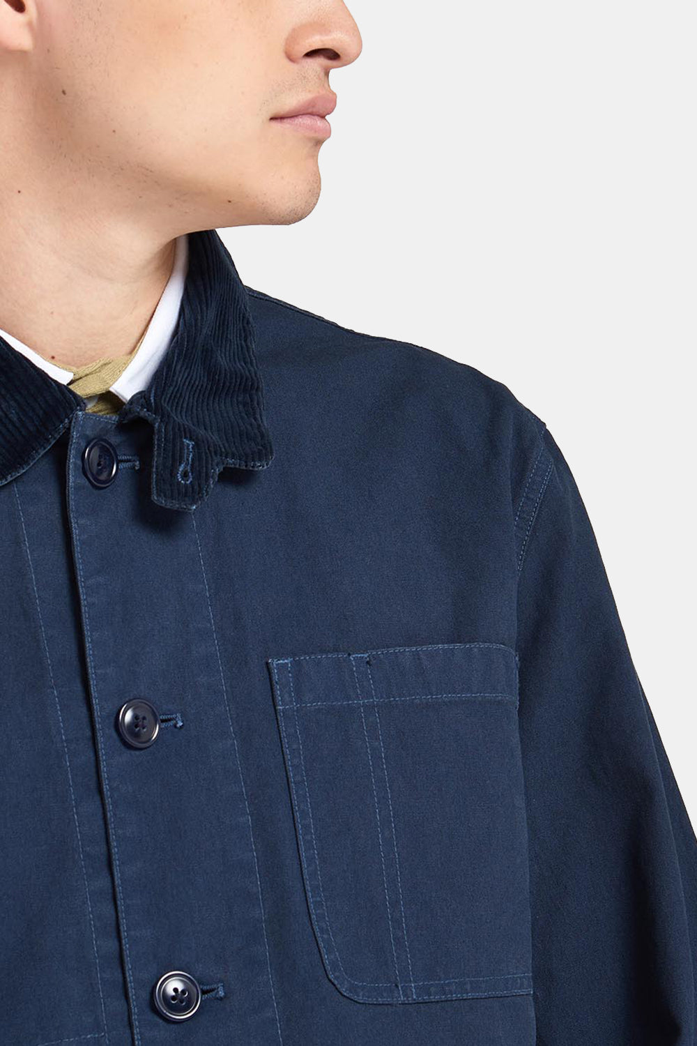 Barbour White Label Haruta Chore Jacket (Navy) | Number Six