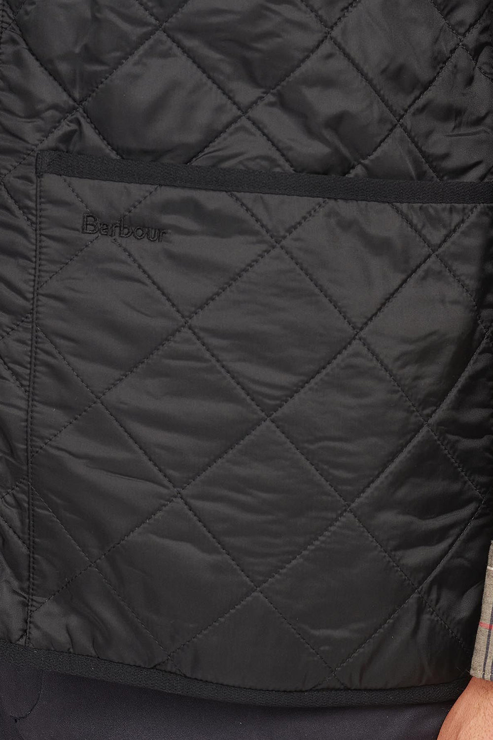 Barbour Polar Quilt Waistcoat Zip-In Liner (Black)