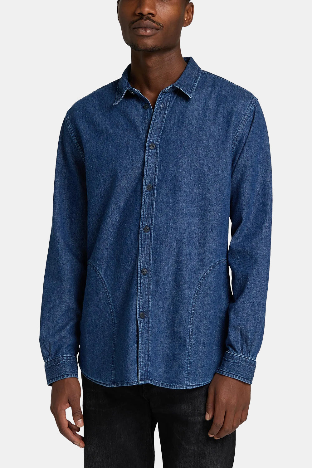 Edwin Cadet Shirt (Blue Mid Stone Wash) | Number Six
