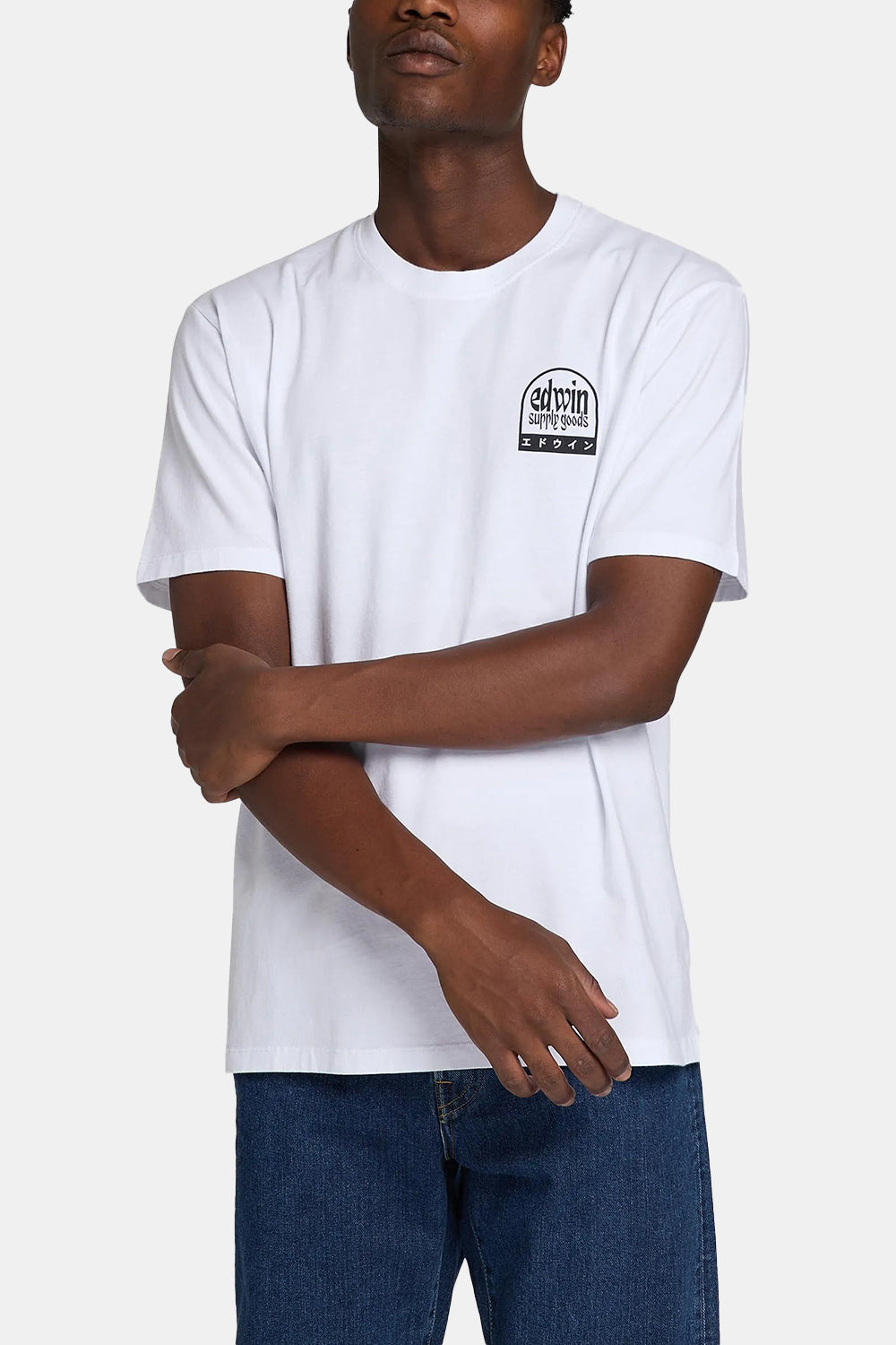 Edwin Fuji Supply Goods T-Shirt (White) | Number Six